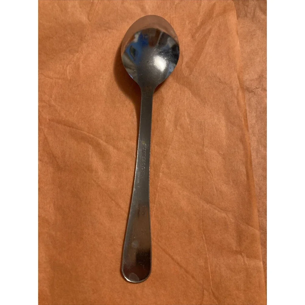 Wallace Silver DELUXE DOMINION Stainless Flatware 3 Teaspoons 6” China Lot Of 3 - Picture 4 of 5